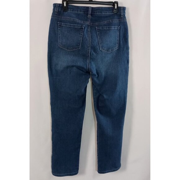 Style & Co Curvy Straight Leg High Rise Jeans Women’s Size 12 Blue Denim - Picture 6 of 6